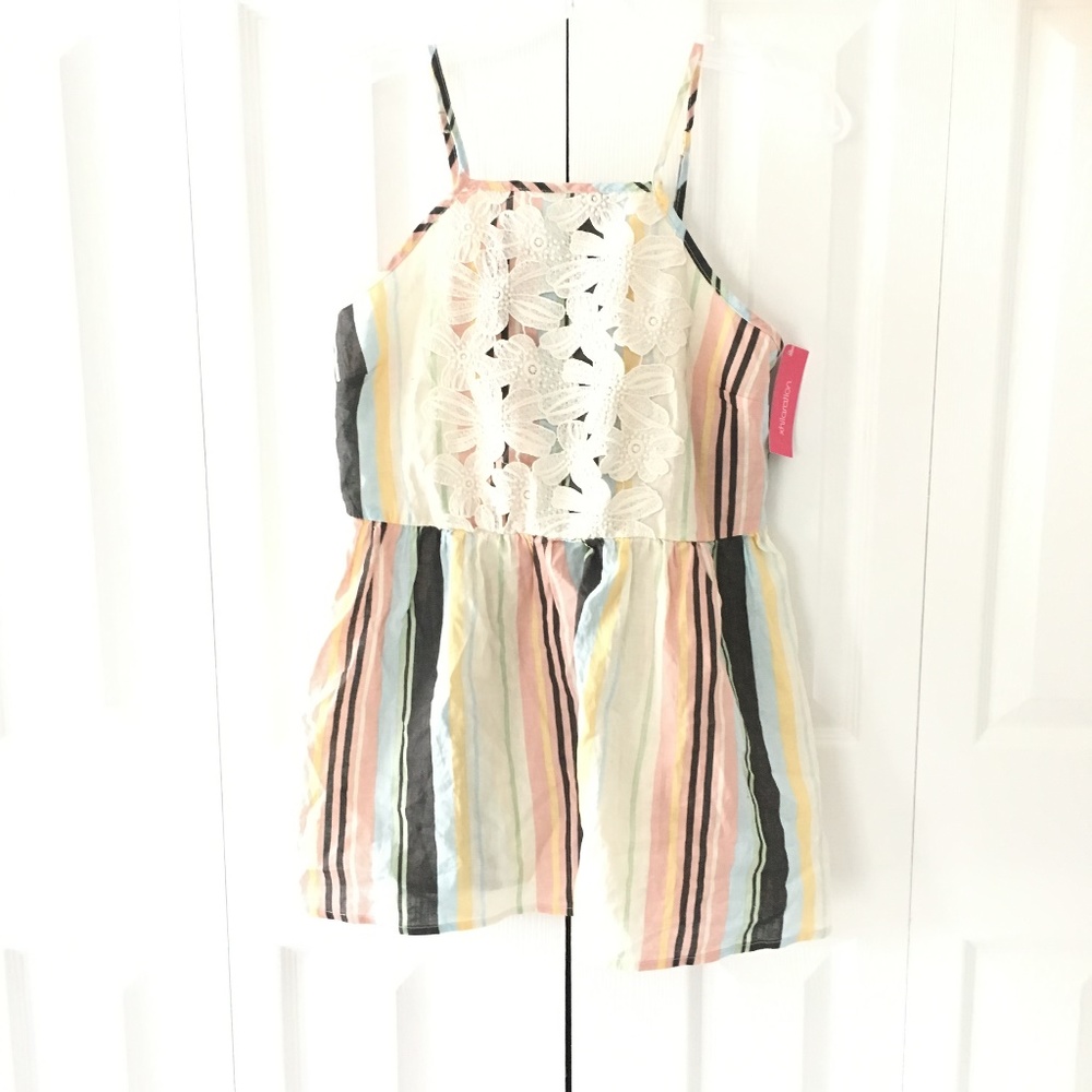 nwt womens striped floral top - Picture 2 of 7